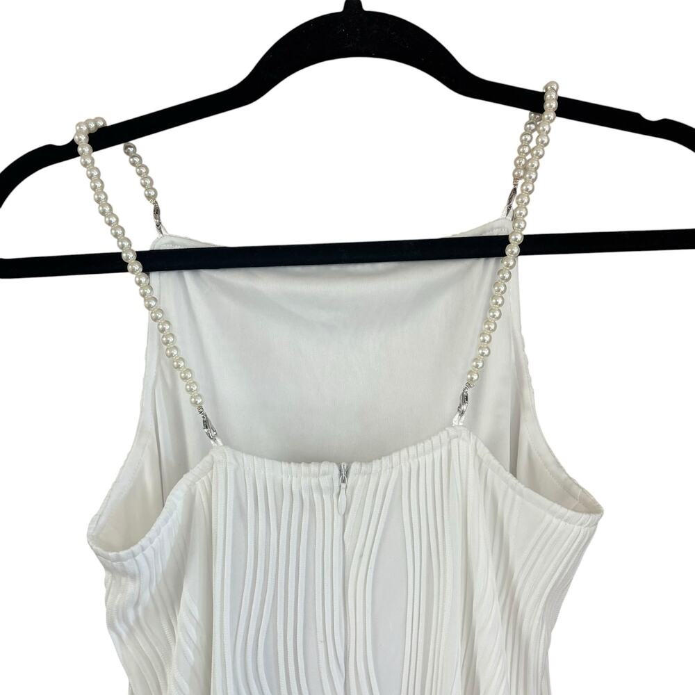 Rihoas Pear Strap Bodycon Art to Wear Bridal Midi Dress Women’s XS HOCO Dance - Picture 7 of 12